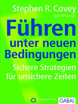cover image of Führen unter neuen Bedingungen